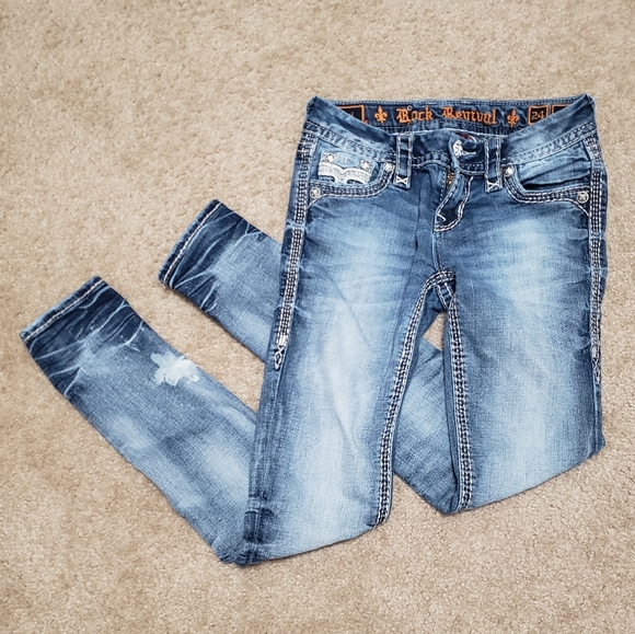 Rock Revival Sakai Ankle Skinny Stretch Jeans - Picture 1 of 14